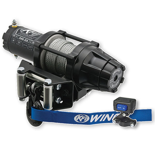 KFI Assault Series Winches - 2500LBS Steel Cable