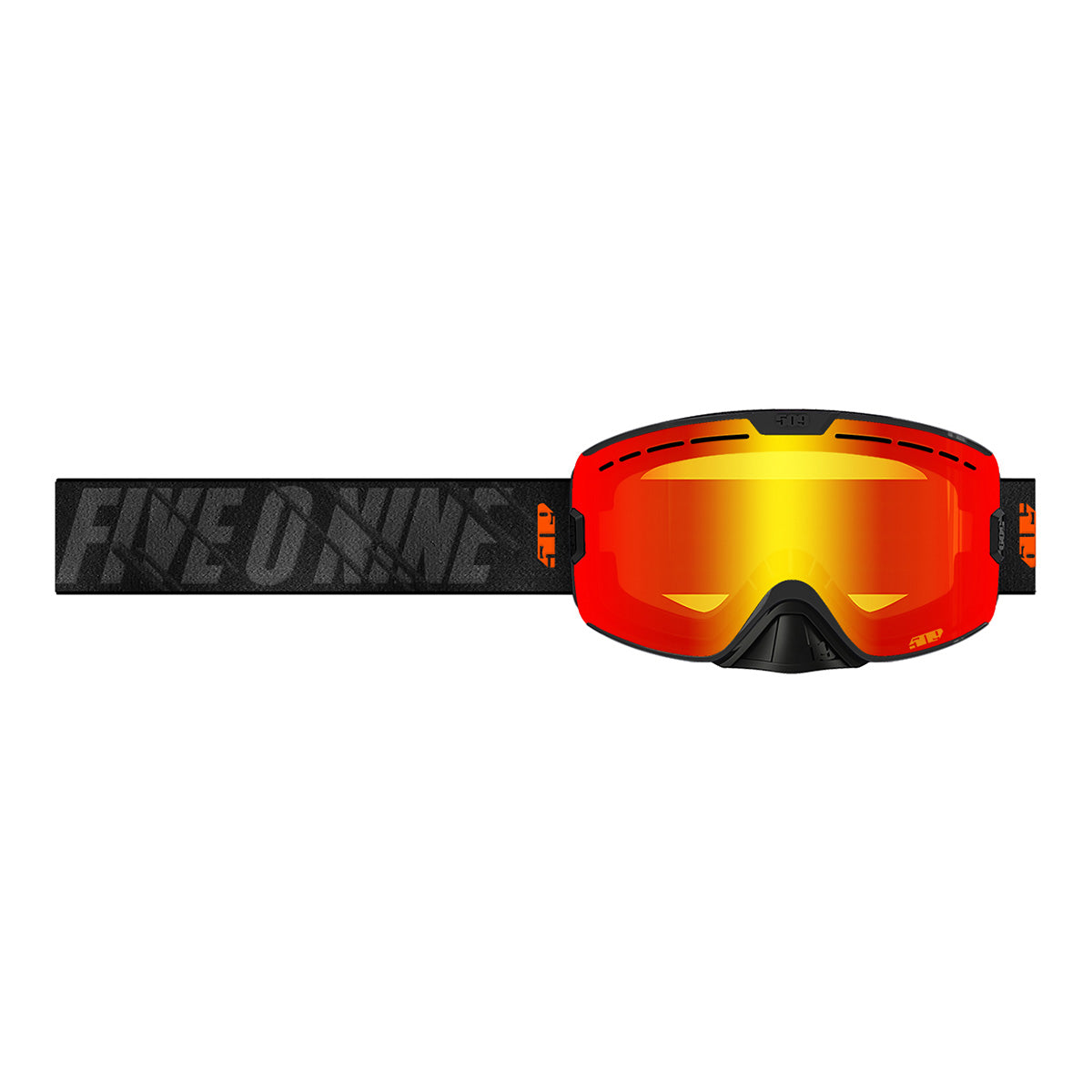 509 FIVE-O-NINE USA スノーモービル ゴーグル Kingpin Goggle ブラック/ファイヤー BLACK/FIRE BLACK FIRE MIRROR/ROSE TINT 新品未使用 509 Kingpin Snowmobile Goggle | Ships from Canada – DB